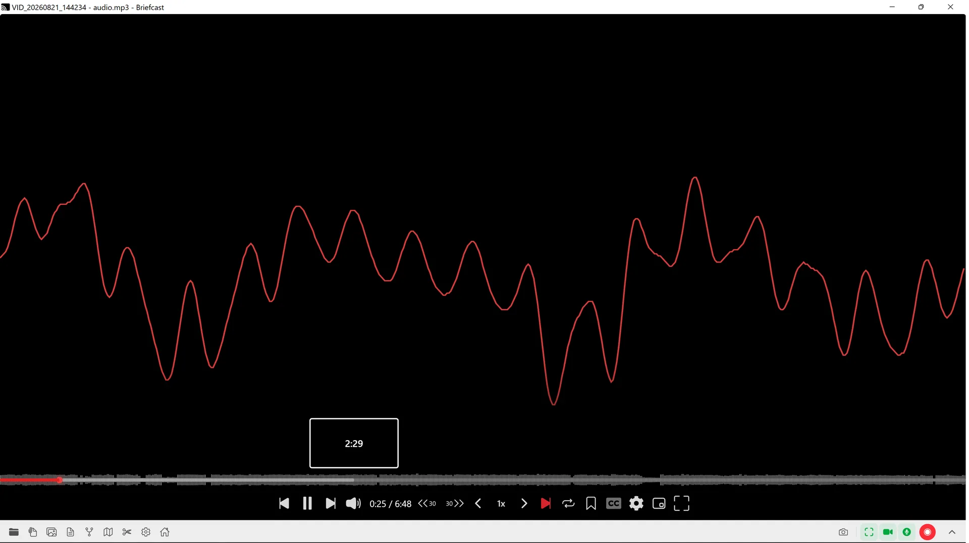 Briefcast: Audio cleanup